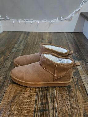 Sperry Chestnut Suede Faux-Fur Lined Ankle Boots